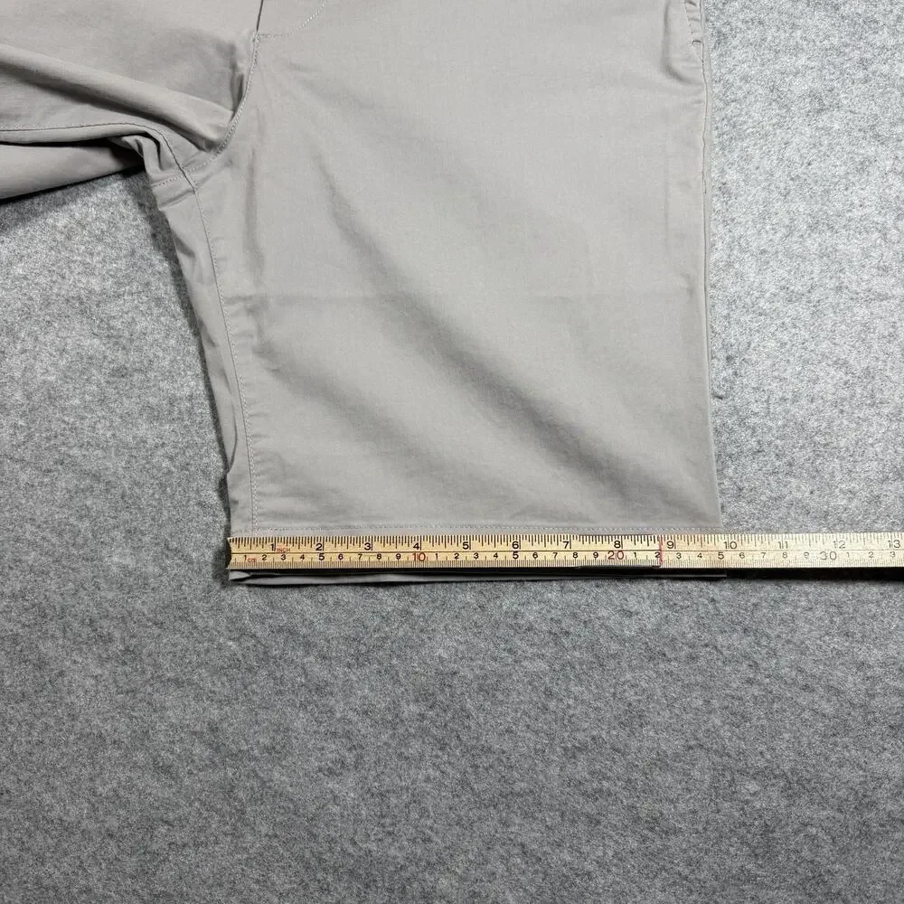 Faherty Movement Chino Shorts Mens 30 Gray Coolmax Stretch Golf NWT Cotton Blend